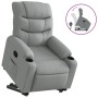 Sillón reclinable elevable de tela gris claro de , Sillones - Ref: Foro24-3206645, Precio: 273,27 €, Descuento: %