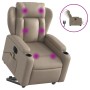 Cappuccino Synthetic Leather Electric Massage Recliner by , Armchairs - Ref: Foro24-3204571, Price: 345,42 €, Discount: %