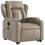 Sillón reclinable de masaje eléctrico cuero sintético capuchino de , Sillones - Ref: Foro24-3204571, Precio: 345,42 €, Descue...