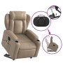 Cappuccino Synthetic Leather Electric Massage Recliner by , Armchairs - Ref: Foro24-3204571, Price: 345,42 €, Discount: %