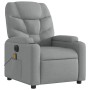 Sillón reclinable de masaje eléctrico tela gris claro de , Sillones - Ref: Foro24-3204584, Precio: 286,12 €, Descuento: %