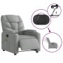 Sillón reclinable de masaje eléctrico tela gris claro de , Sillones - Ref: Foro24-3204584, Precio: 286,12 €, Descuento: %