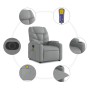 Sillón reclinable de masaje eléctrico tela gris claro de , Sillones - Ref: Foro24-3204584, Precio: 286,12 €, Descuento: %