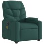 Electric massage recliner dark green fabric by , Armchairs - Ref: Foro24-3204590, Price: 268,98 €, Discount: %