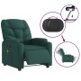 Electric massage recliner dark green fabric by , Armchairs - Ref: Foro24-3204590, Price: 268,98 €, Discount: %