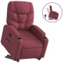 Sillón reclinable elevable tela rojo tinto de , Sillones - Ref: Foro24-3204599, Precio: 276,50 €, Descuento: %