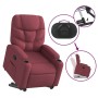 Sillón reclinable elevable tela rojo tinto de , Sillones - Ref: Foro24-3204599, Precio: 276,50 €, Descuento: %