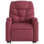 Sillón reclinable elevable tela rojo tinto de , Sillones - Ref: Foro24-3204599, Precio: 276,50 €, Descuento: %