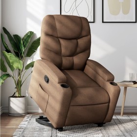 Brown Fabric Liftable Recliner by , Armchairs - Ref: Foro24-3204600, Price: 276,50 €, Discount: %