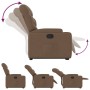 Brown Fabric Liftable Recliner by , Armchairs - Ref: Foro24-3204600, Price: 281,76 €, Discount: %