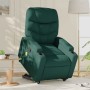 Silla de masaje reclinable de pie de tela verde oscura de , Sillones - Ref: Foro24-3204614, Precio: 288,36 €, Descuento: %