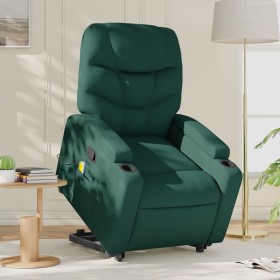 Dark Green Fabric Reclining Foot Massage Chair by , Armchairs - Ref: Foro24-3204614, Price: 288,36 €, Discount: %