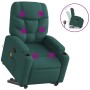 Silla de masaje reclinable de pie de tela verde oscura de , Sillones - Ref: Foro24-3204614, Precio: 288,36 €, Descuento: %