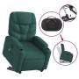 Silla de masaje reclinable de pie de tela verde oscura de , Sillones - Ref: Foro24-3204614, Precio: 288,36 €, Descuento: %