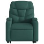 Silla de masaje reclinable de pie de tela verde oscura de , Sillones - Ref: Foro24-3204614, Precio: 288,36 €, Descuento: %