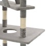 Rascador para gatos con poste rascador de sisal 230-260 cm gris de vidaXL, Mobiliario para gatos - Ref: Foro24-170522, Precio...