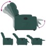 Dark green fabric lifting recliner by , Armchairs - Ref: Foro24-3204602, Price: 276,50 €, Discount: %