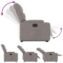 Sillón eléctrico reclinable elevable de tela gris taupe de , Sillones - Ref: Foro24-3204628, Precio: 373,99 €, Descuento: %