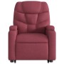 Sillón de masaje elevable eléctrico tela rojo tinto de , Sillones - Ref: Foro24-3204635, Precio: 344,49 €, Descuento: %