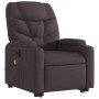 Sillón masaje eléctrico reclinable elevable tela marrón oscuro de , Sillones - Ref: Foro24-3204637, Precio: 393,99 €, Descuen...