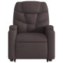 Sillón masaje eléctrico reclinable elevable tela marrón oscuro de , Sillones - Ref: Foro24-3204637, Precio: 393,99 €, Descuen...