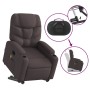 Sillón masaje eléctrico reclinable elevable tela marrón oscuro de , Sillones - Ref: Foro24-3204637, Precio: 393,99 €, Descuen...