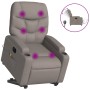 Liftable reclining electric massage chair taupe fabric by , Armchairs - Ref: Foro24-3204640, Price: 331,94 €, Discount: %