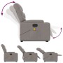 Liftable reclining electric massage chair taupe fabric by , Armchairs - Ref: Foro24-3204640, Price: 331,94 €, Discount: %