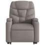 Liftable reclining electric massage chair taupe fabric by , Armchairs - Ref: Foro24-3204640, Price: 331,94 €, Discount: %