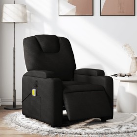 Sillón reclinable de masaje eléctrico tela negro de , Sillones - Ref: Foro24-3204358, Precio: 273,05 €, Descuento: %