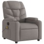 Electric massage recliner taupe gray fabric by , Armchairs - Ref: Foro24-3204592, Price: 275,49 €, Discount: %