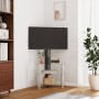 Corner TV cabinet 3 levels for 32-70 inches black silver by , TV Furniture - Ref: Foro24-358174, Price: 88,17 €, Discount: %