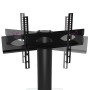 Corner TV cabinet 3 levels for 32-70 inches black silver by , TV Furniture - Ref: Foro24-358174, Price: 88,17 €, Discount: %