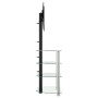 Corner TV cabinet 4 levels for 32-70 inches black silver by , TV Furniture - Ref: Foro24-358183, Price: 104,51 €, Discount: %