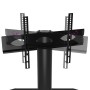 Corner TV cabinet 3 levels for 32-70 inches black silver by , TV Furniture - Ref: Foro24-358176, Price: 108,19 €, Discount: %