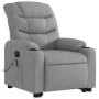 Liftable reclining electric massage chair light gray fabric by , Armchairs - Ref: Foro24-3206672, Price: 334,99 €, Discount: %