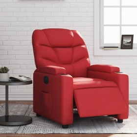 Sillón reclinable eléctrico de cuero sintético rojo de , Sillones - Ref: Foro24-3204649, Precio: 276,99 €, Descuento: %