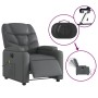 Gray synthetic leather electric reclining massage chair by , Armchairs - Ref: Foro24-3204654, Price: 280,91 €, Discount: %