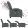 Sillón de masaje reclinable eléctrico cuero sintético gris de , Sillones - Ref: Foro24-3204654, Precio: 280,91 €, Descuento: %