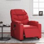 Sillón de masaje reclinable eléctrico de cuero artificial rojo de , Sillones - Ref: Foro24-3204656, Precio: 294,95 €, Descuen...