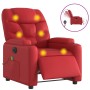 Red Artificial Leather Electric Recliner Massage Chair by , Armchairs - Ref: Foro24-3204656, Price: 294,95 €, Discount: %