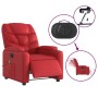 Red Artificial Leather Electric Recliner Massage Chair by , Armchairs - Ref: Foro24-3204656, Price: 294,95 €, Discount: %