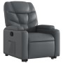 Sillón reclinable elevable cuero artificial gris de , Sillones - Ref: Foro24-3204661, Precio: 295,46 €, Descuento: %