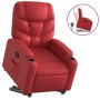 Sillón reclinable elevable cuero artificial rojo de , Sillones - Ref: Foro24-3204663, Precio: 288,17 €, Descuento: %