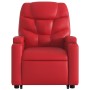 Sillón reclinable elevable cuero artificial rojo de , Sillones - Ref: Foro24-3204663, Precio: 288,17 €, Descuento: %