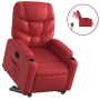 Sillón elevable eléctrico cuero artificial rojo de , Sillones - Ref: Foro24-3204677, Precio: 328,53 €, Descuento: %