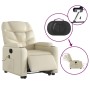 Electric lifting massage chair cream synthetic leather by , Armchairs - Ref: Foro24-3204680, Price: 350,96 €, Discount: %