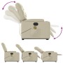 Electric lifting massage chair cream synthetic leather by , Armchairs - Ref: Foro24-3204680, Price: 350,96 €, Discount: %