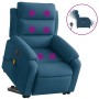 Anhebbarer elektrischer Massagesessel aus blauem Samt von , Sessel - Ref: Foro24-3205135, Preis: 392,05 €, Rabatt: %