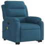 Sillón reclinable de masaje eléctrico elevable terciopelo azul de , Sillones - Ref: Foro24-3205135, Precio: 392,05 €, Descuen...